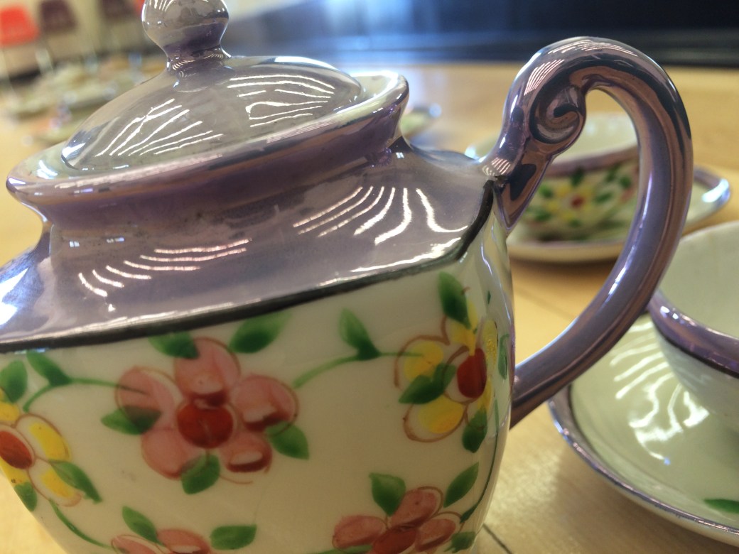 tea pot with partial top
